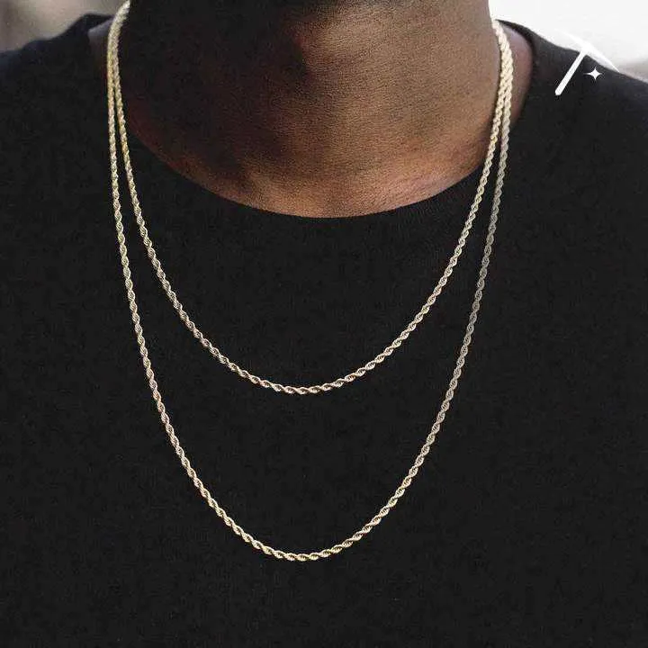 18k Vermeil Rope Chain - 2mm