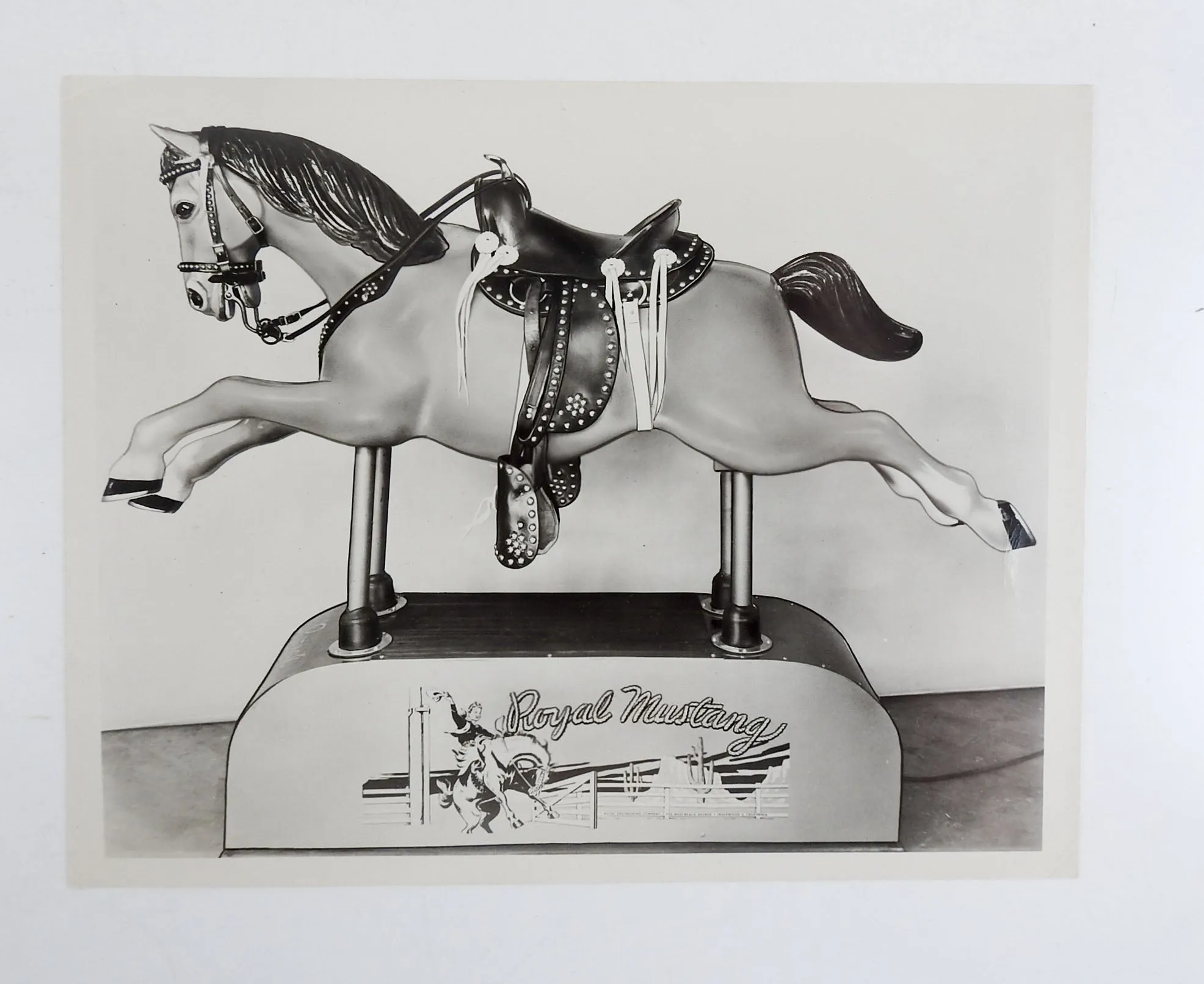 1950's Royal Mustang Kiddie Ride Photograph