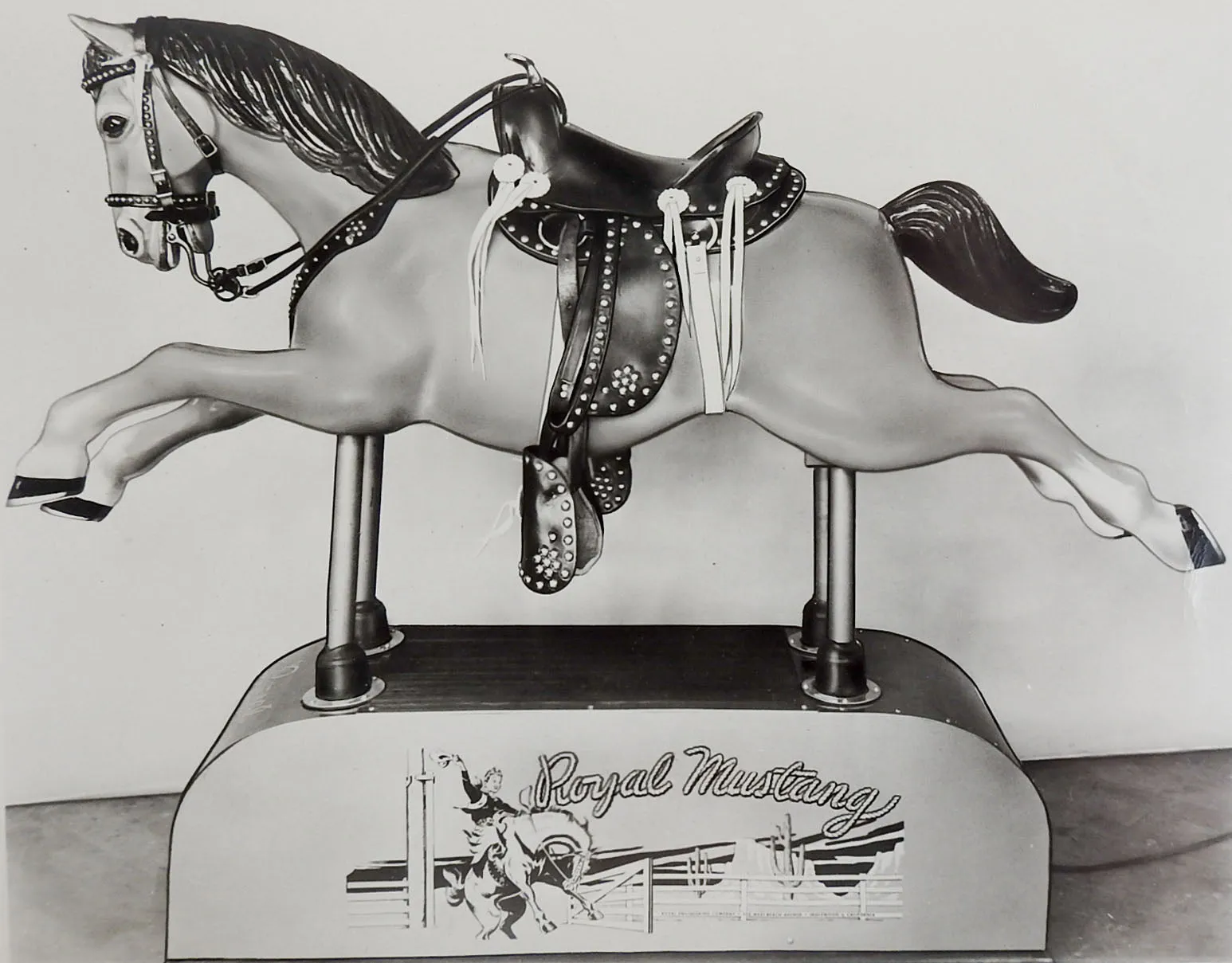 1950's Royal Mustang Kiddie Ride Photograph