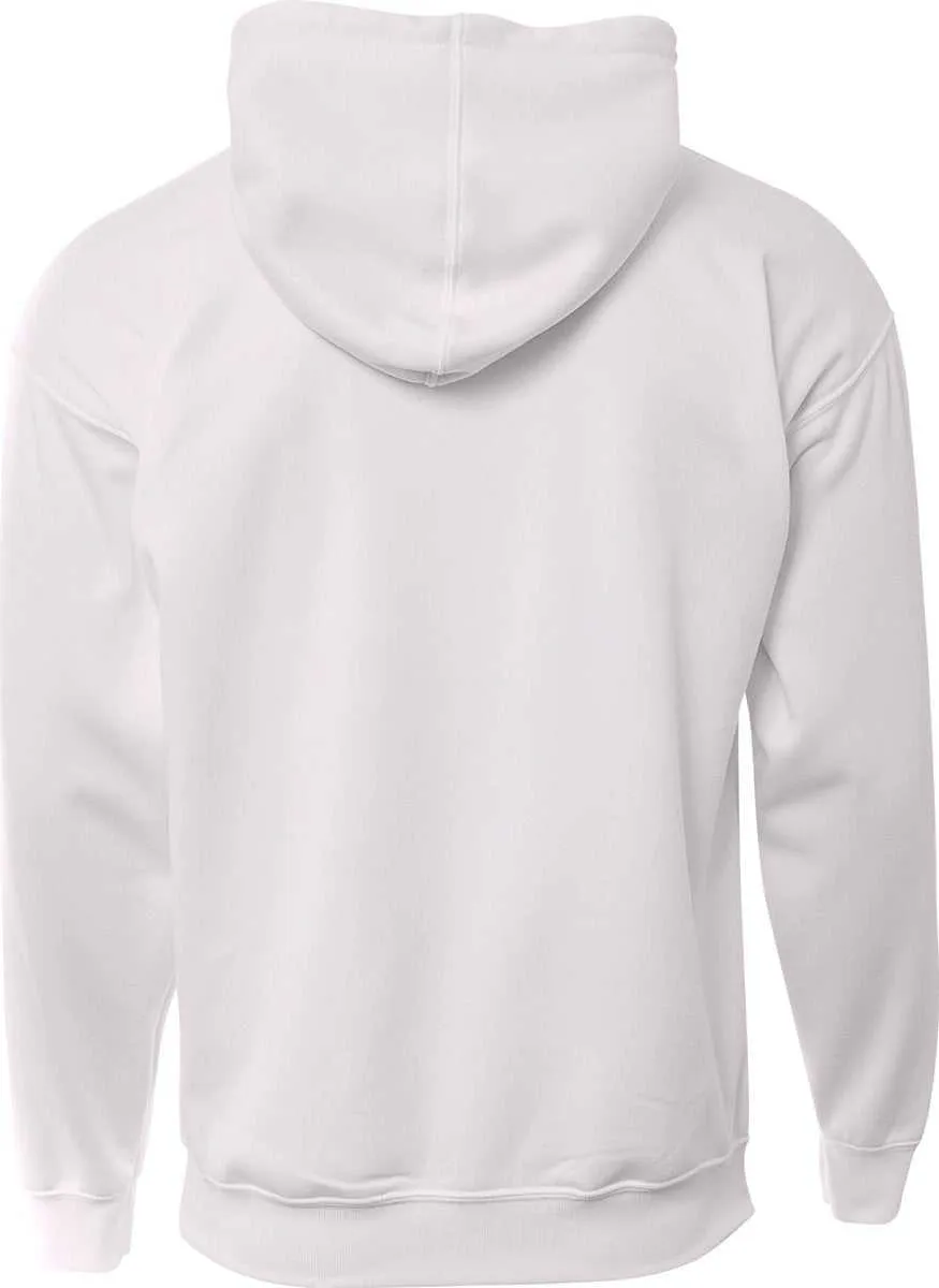 A4 N4279 Sprint Fleece Hoodie - White Graphite