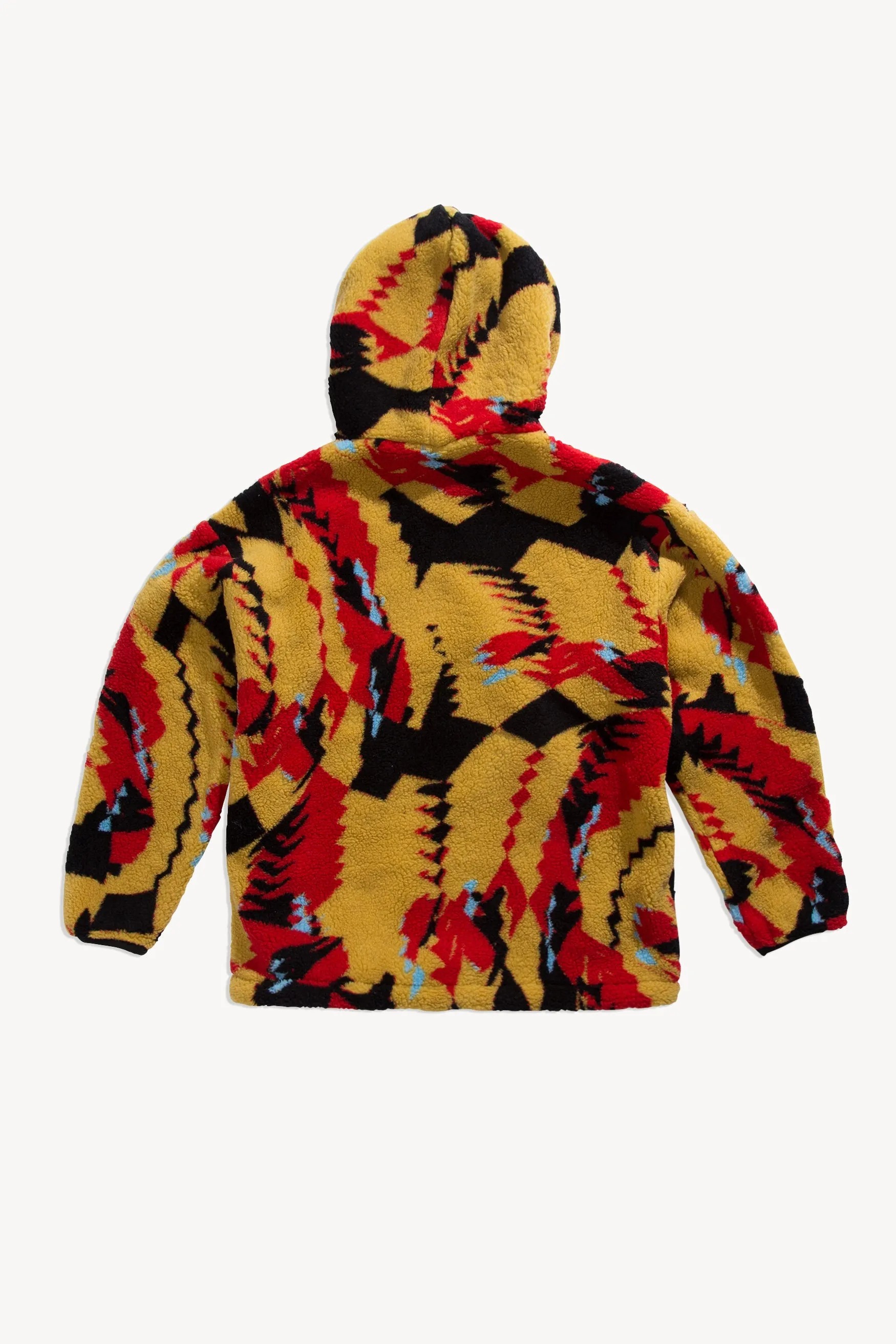 Abstract Oversized Fleece Hoodie