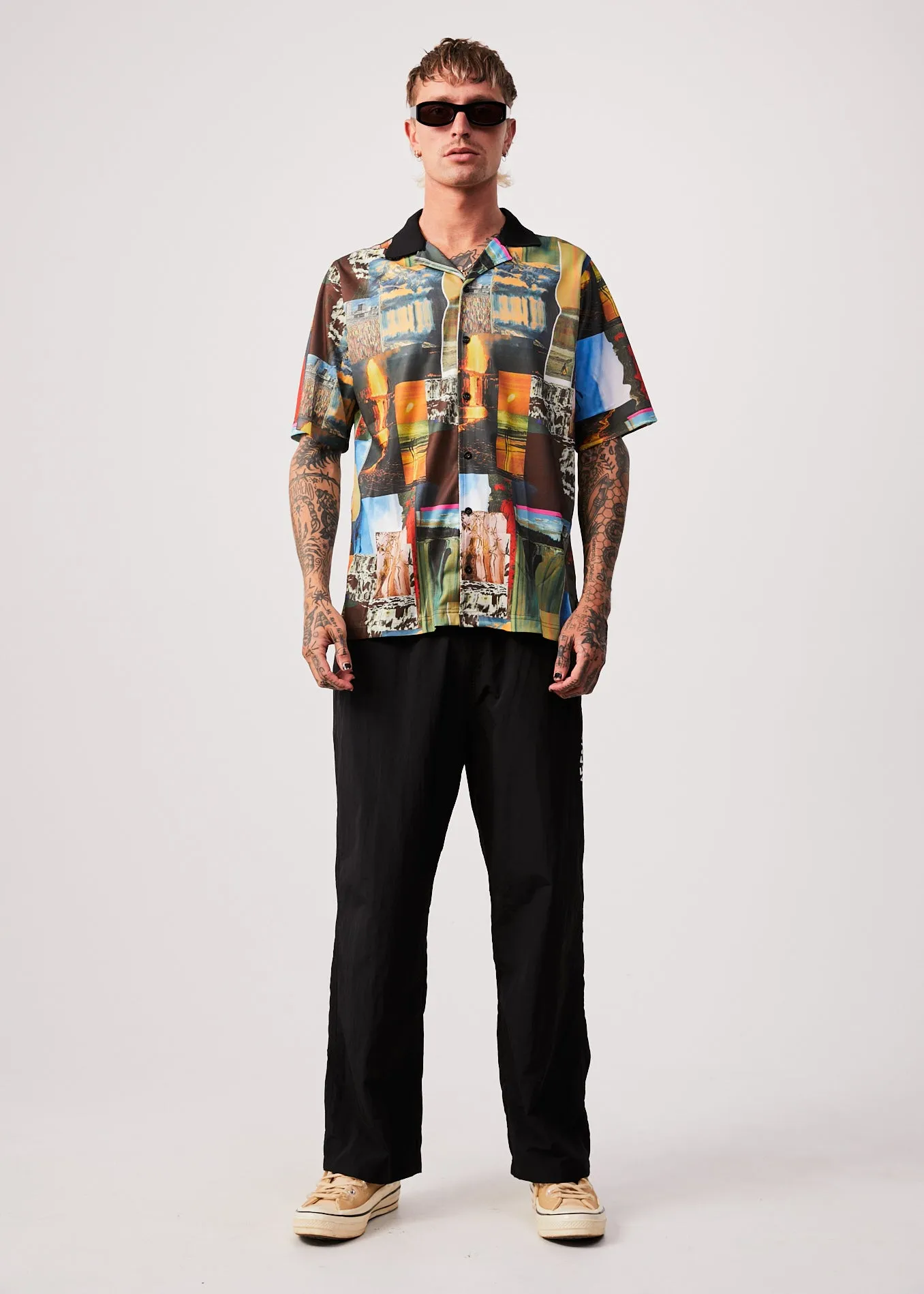 AFENDS Mens Boulevard - Short Sleeve Shirt - Multi