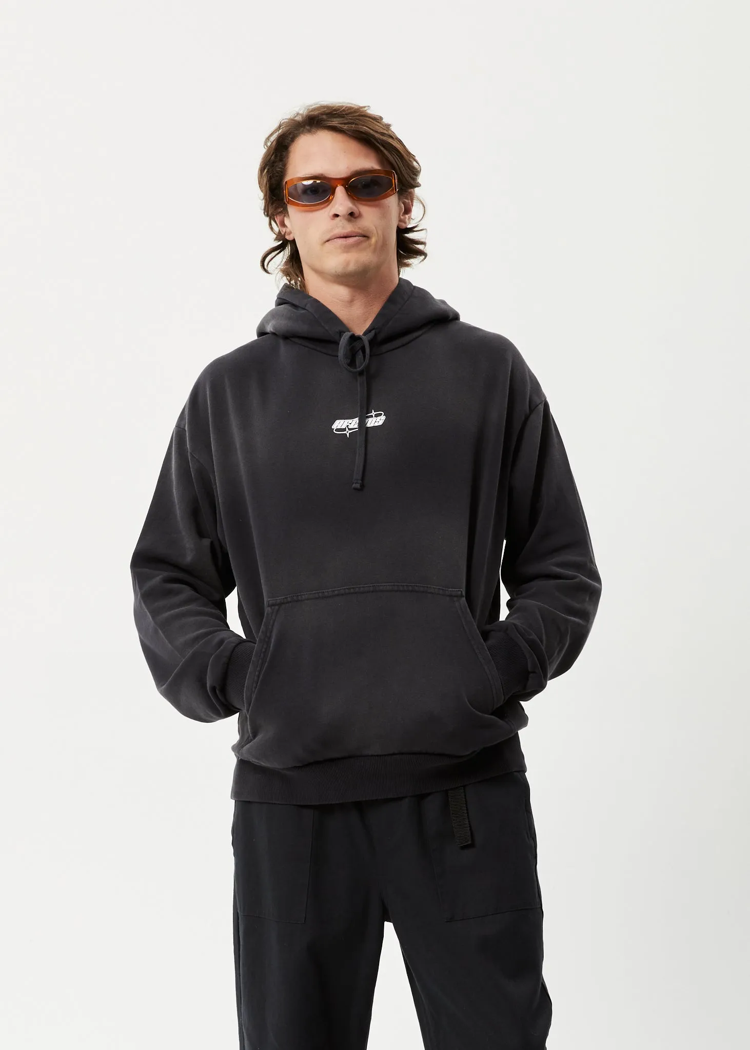 AFENDS Mens Eternal - Hoodie - Worn Black