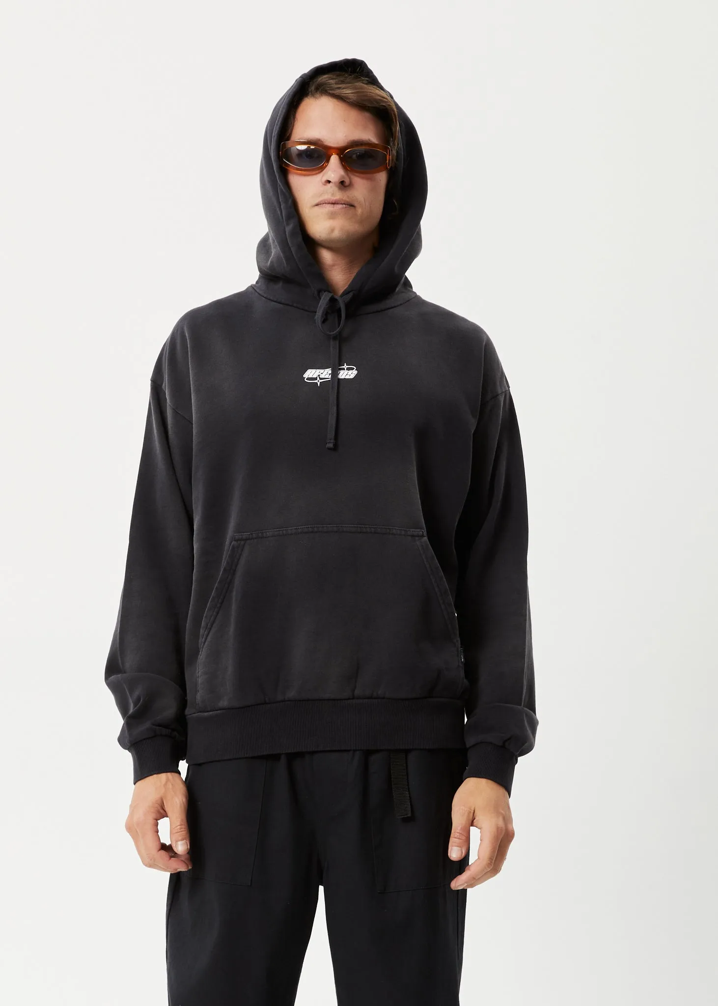 AFENDS Mens Eternal - Hoodie - Worn Black