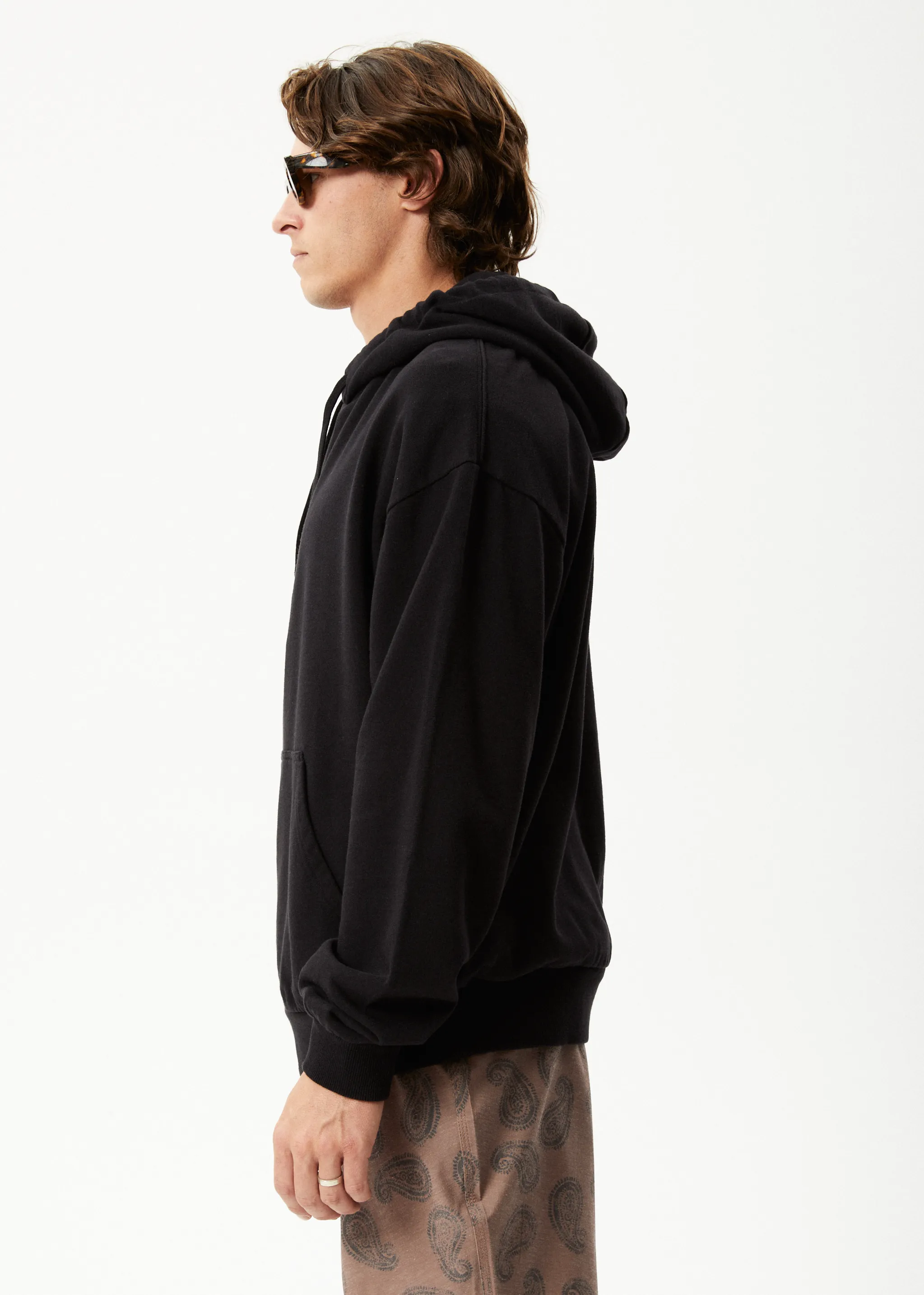 AFENDS Mens Intergalactic - Graphic Hoodie - Black