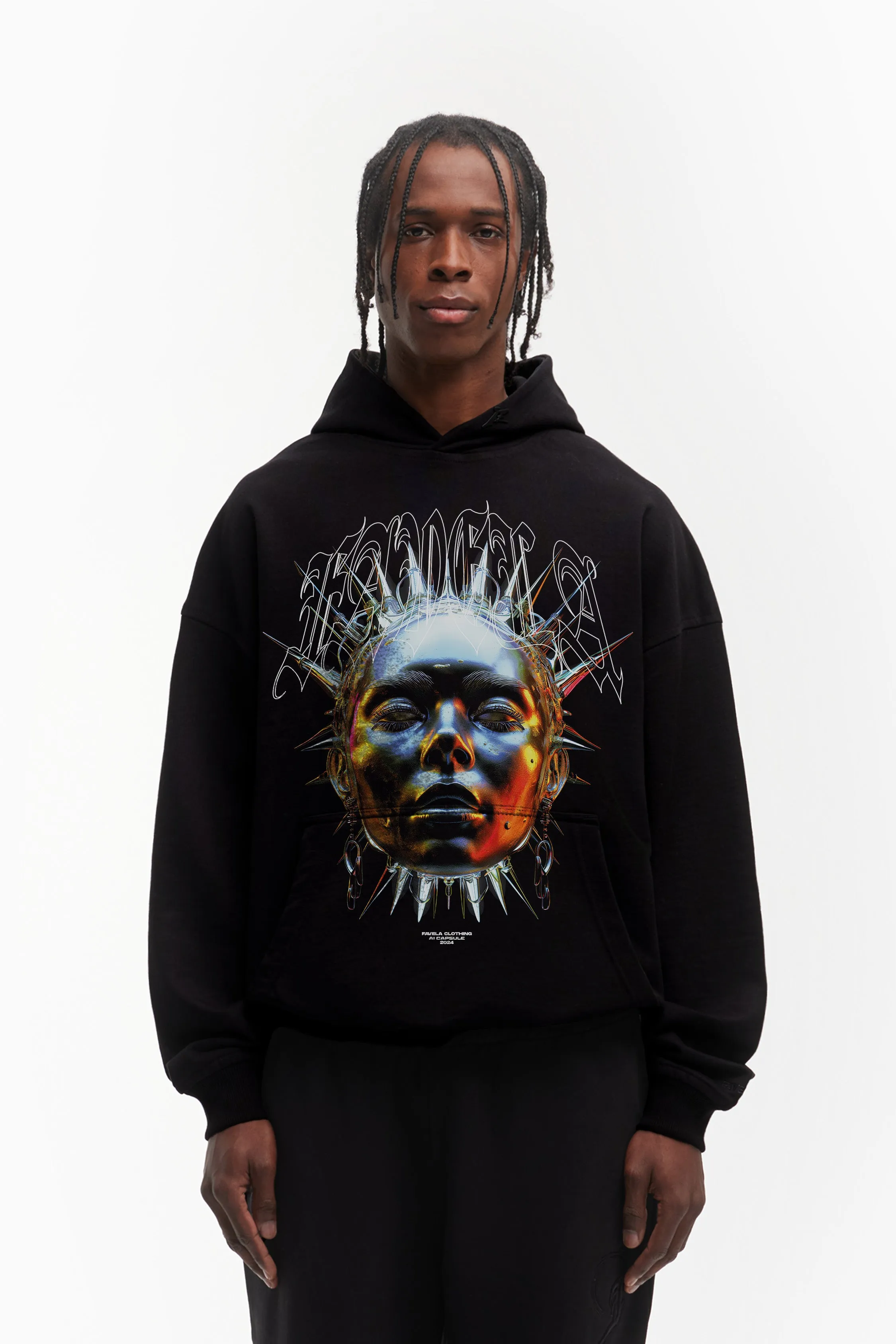 AI CAPSULE 05 BLACK HOODIE