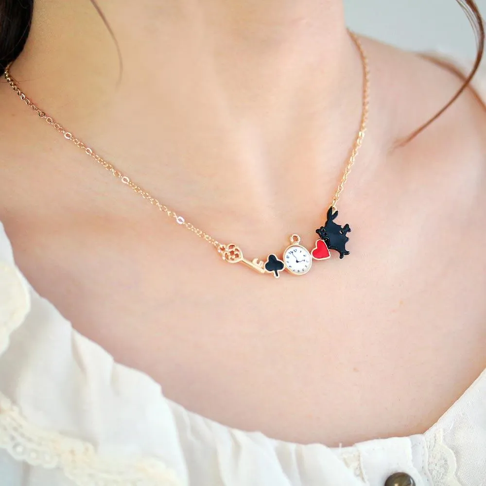 Alice in Wonderland Signature Bar Necklace