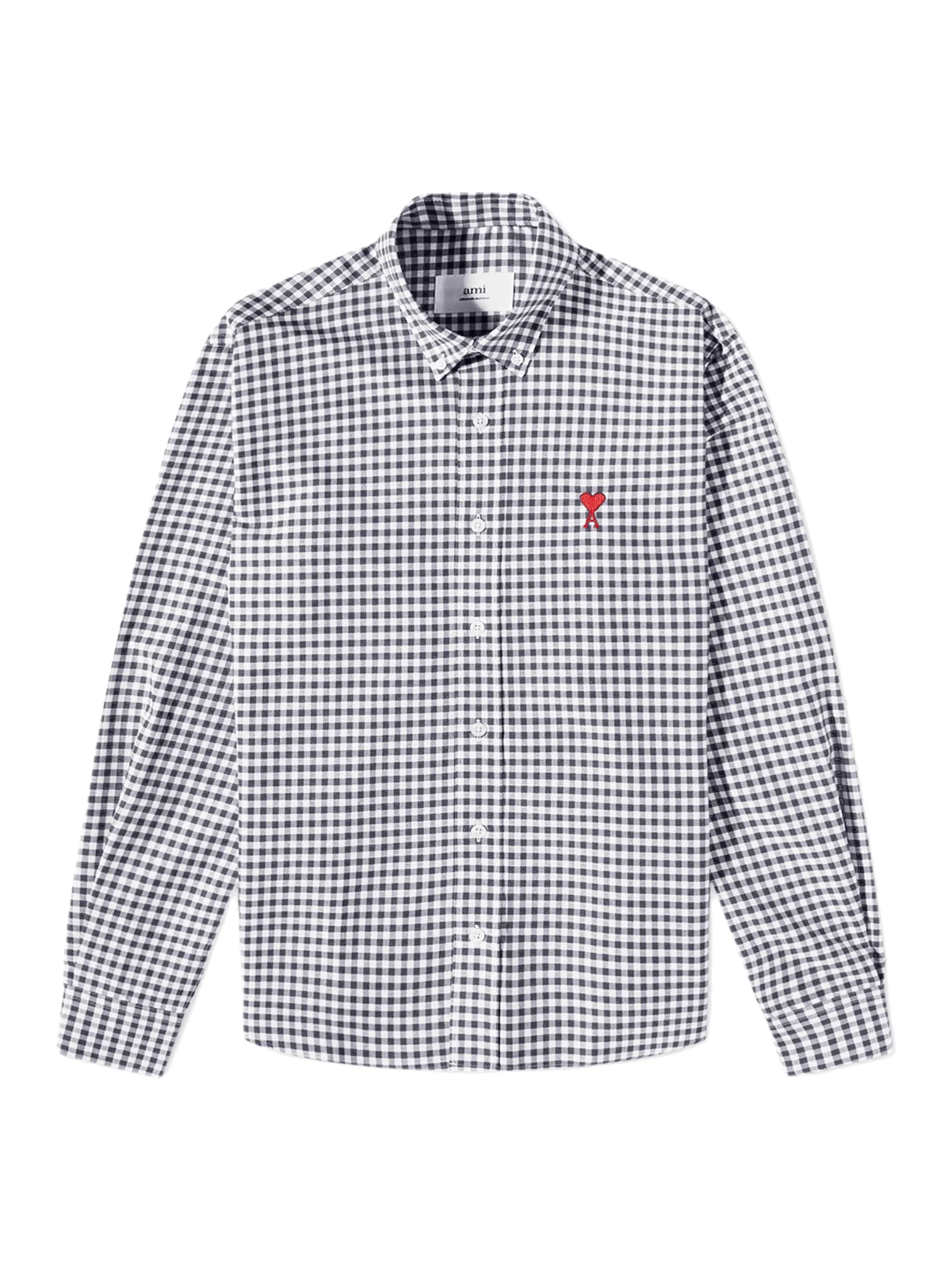 ami Paris Button Down Ami De Coeur Shirt HSH113.CO0023