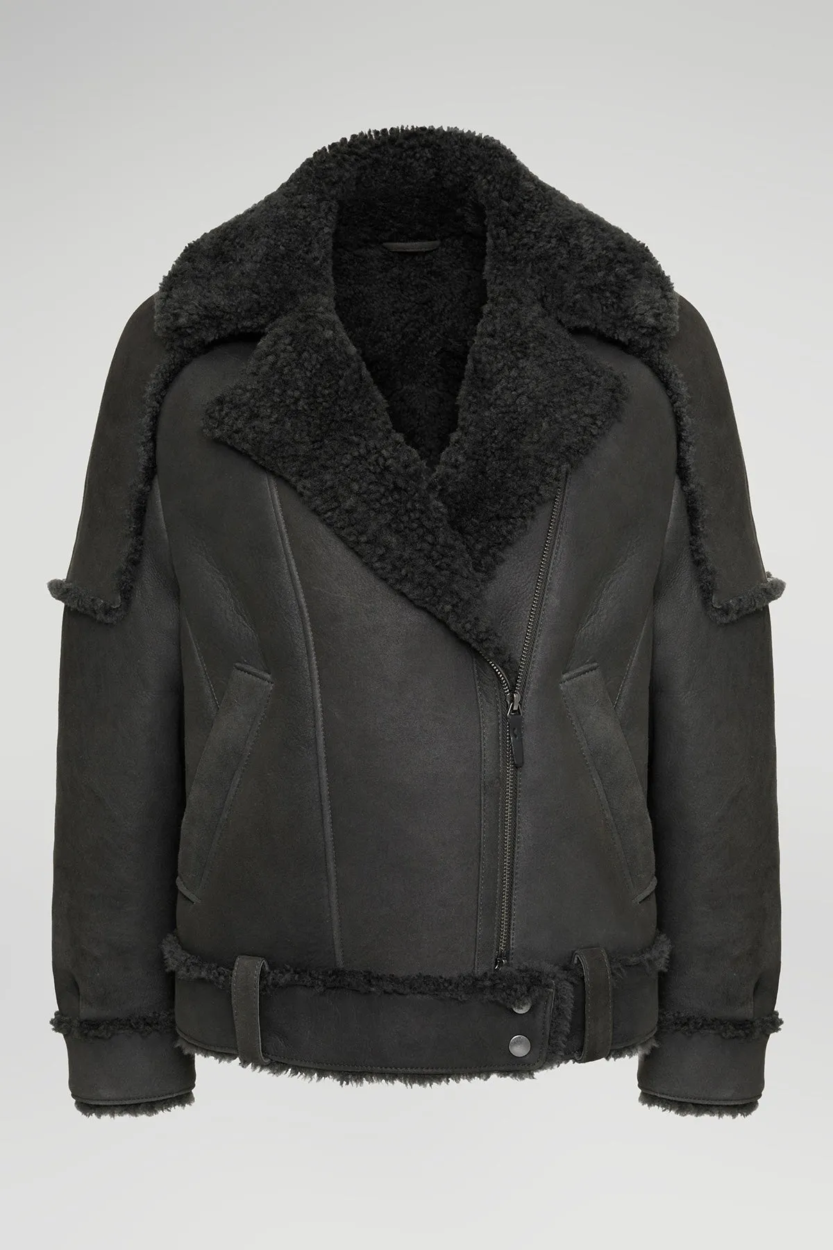 Anthracite Shearling Jacket