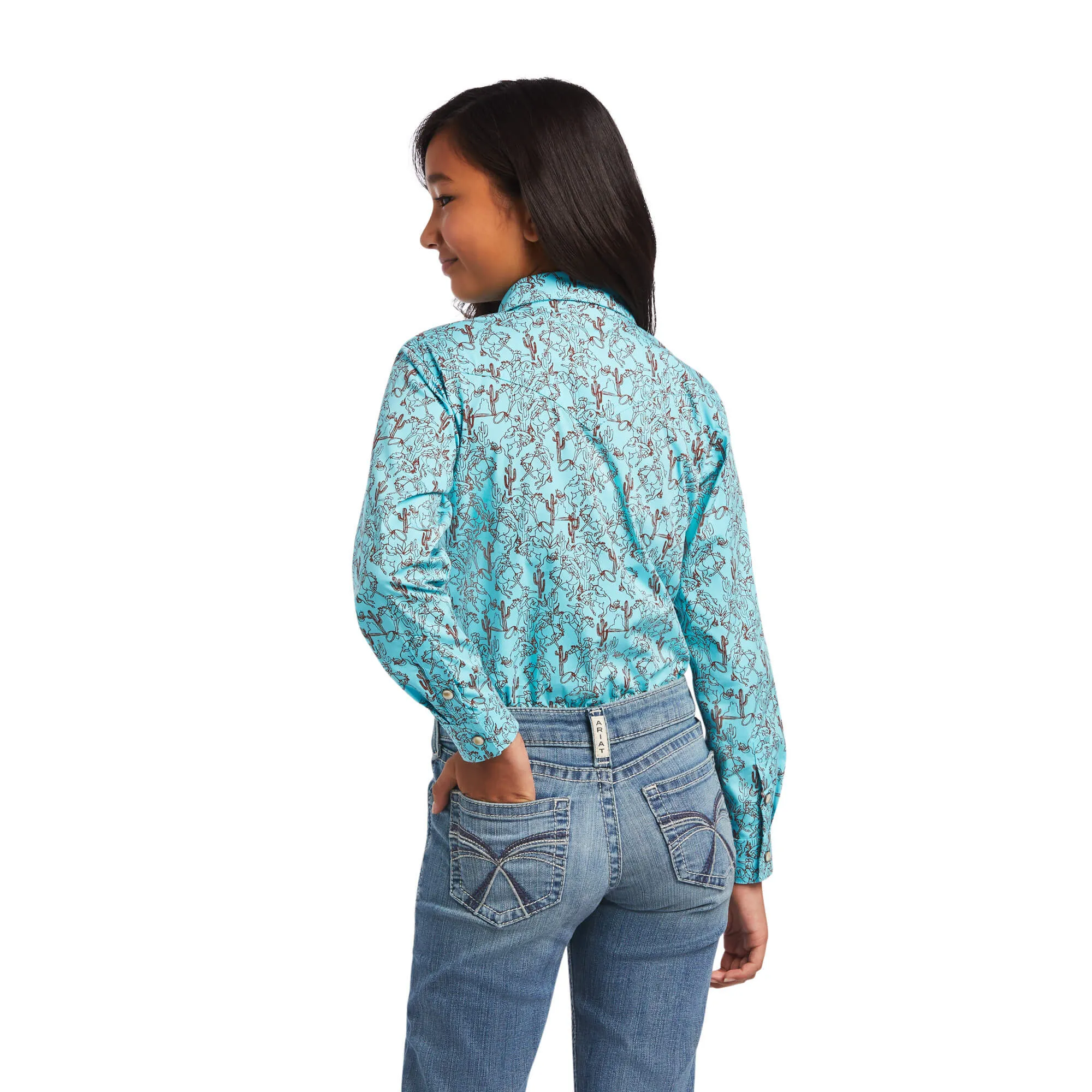 Ariat Girl's R.E.A.L. Bucking Bronc Shirt