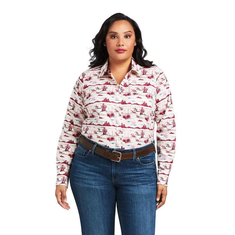 Ariat Women's Kirby Stretch Yuma Landscape Print Western Shirt 10039339