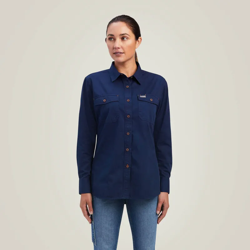 Ariat Women's Rebar Washed Twill Work Shirt