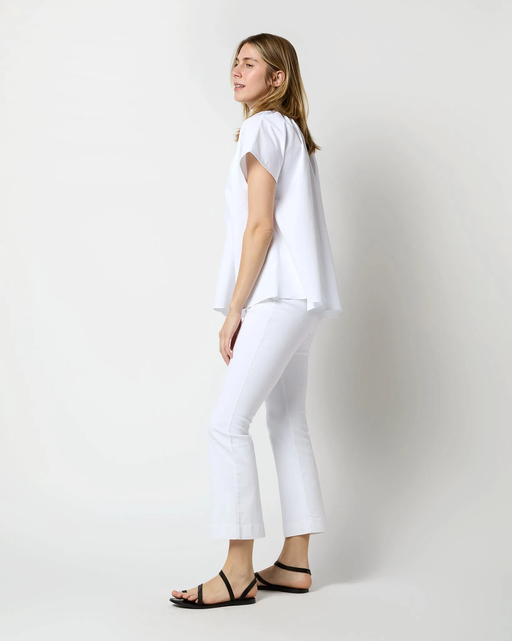 Atelier Kami Top in White Poplin