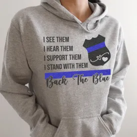 Back The Blue Hoodie