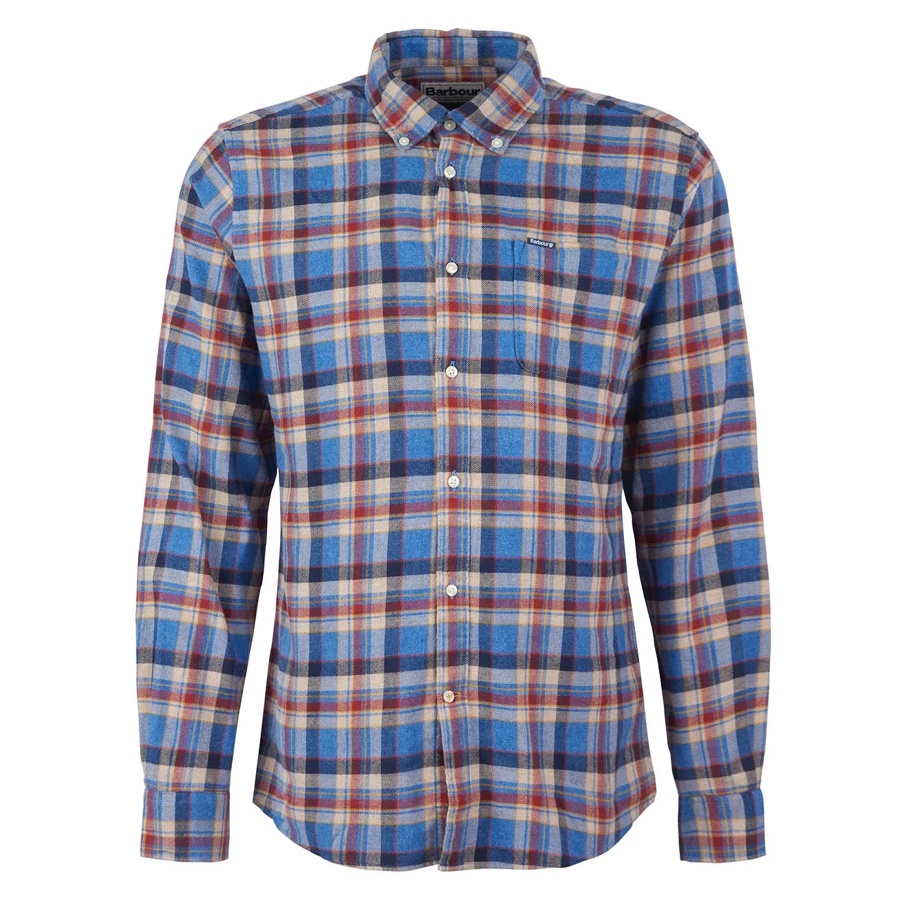 Barbour Holystone Tailored Shirt Blue Marl