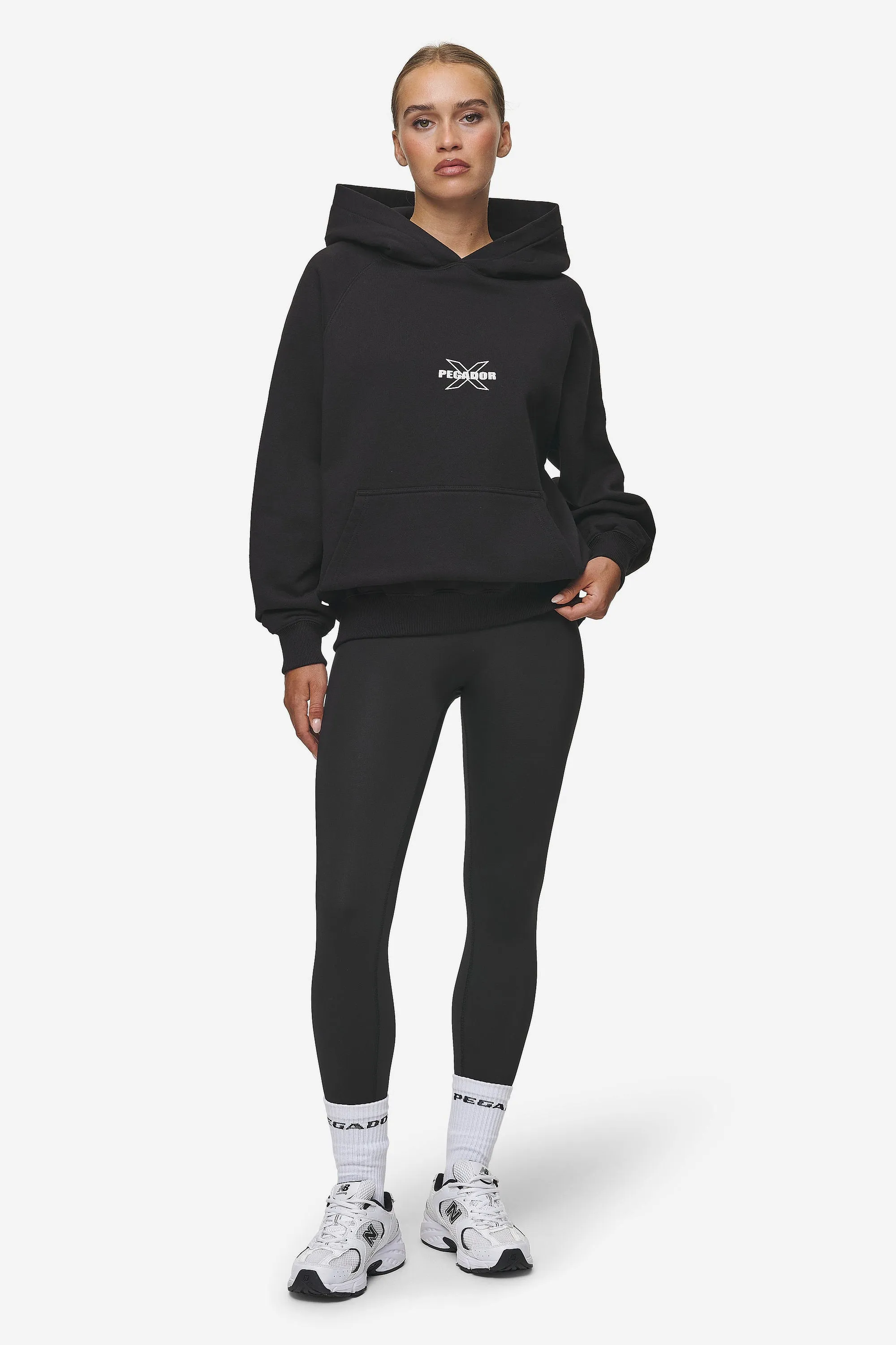 Belly Oversized Hoodie Washed Black