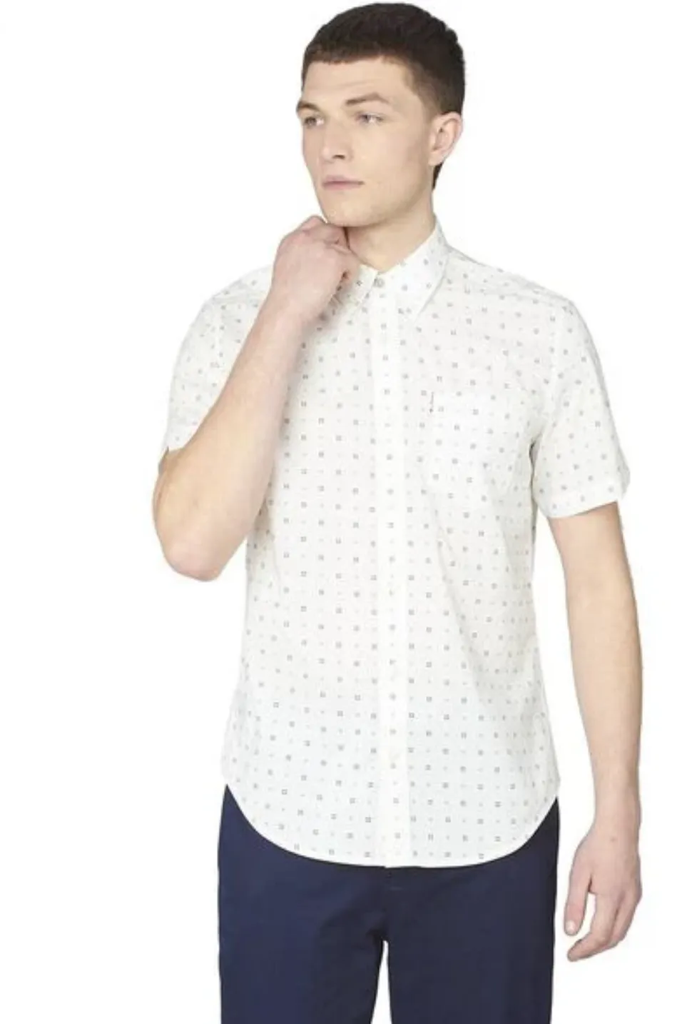 BEN SHERMAN S/S SHIRT SCATTERED GEO 634090