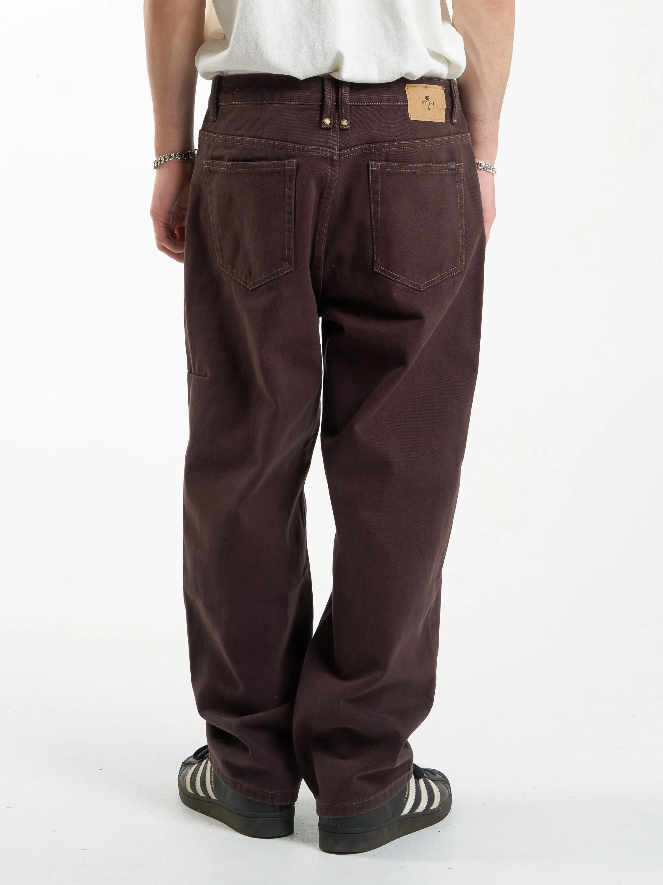 Big Slacker Denim Jean - Chocolate Plum