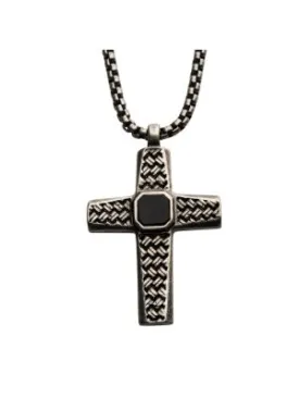 Black Agate Cross