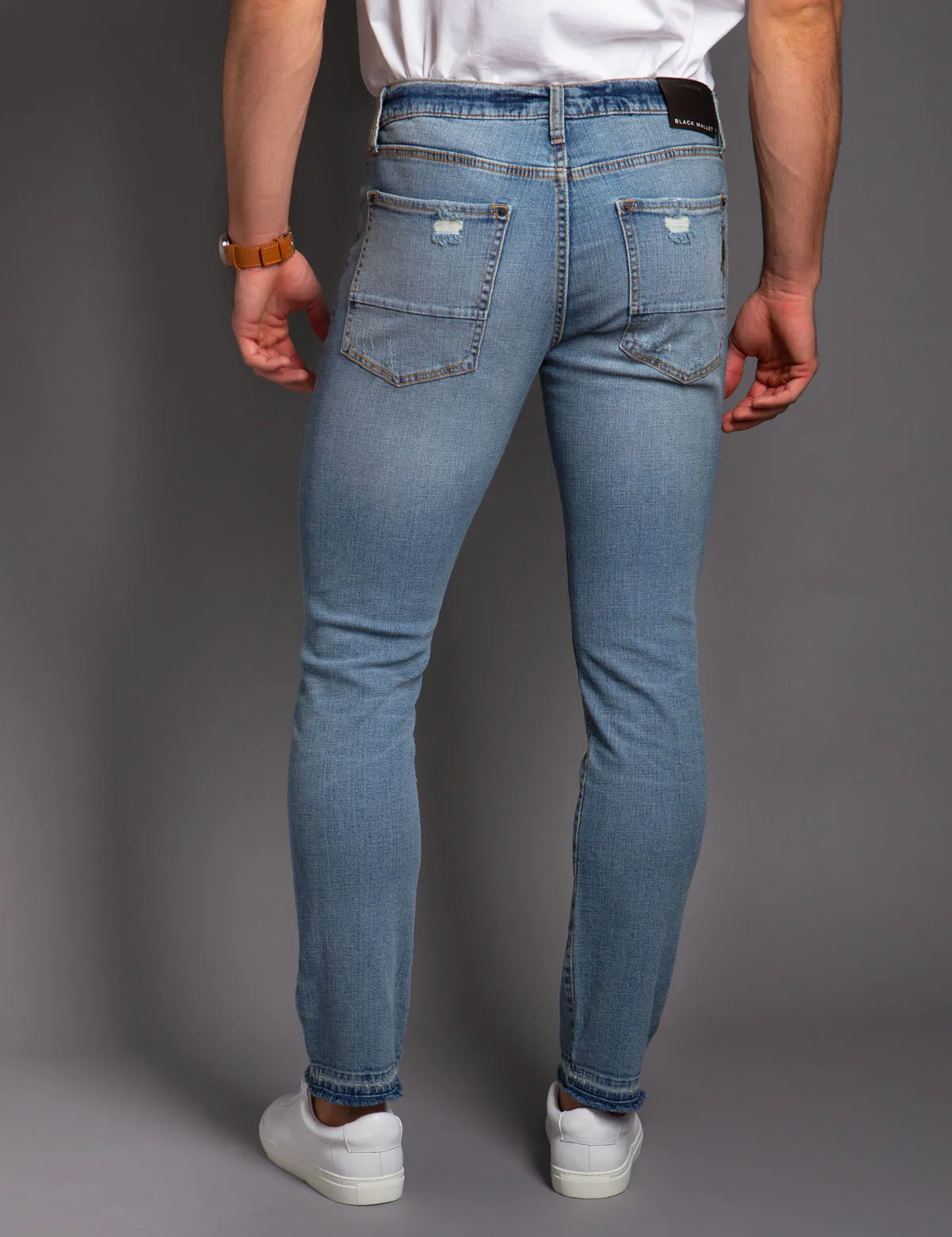 BLACK MALLET SKINNY FIT DENIM