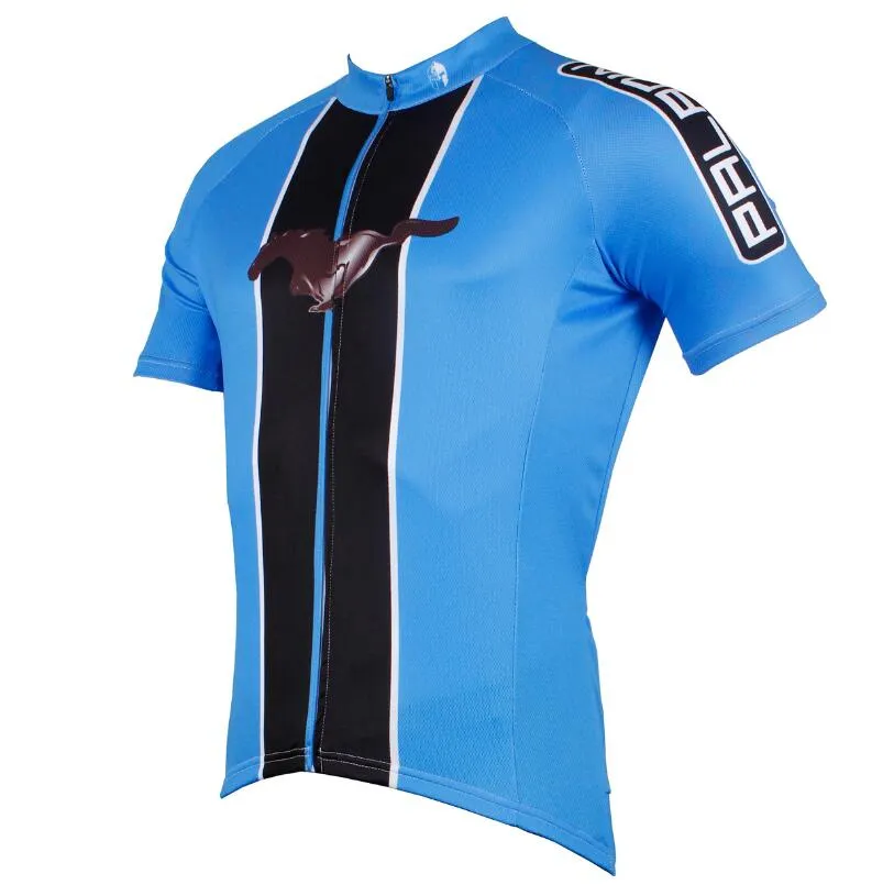 Blue Black Short Sleeve Jersey