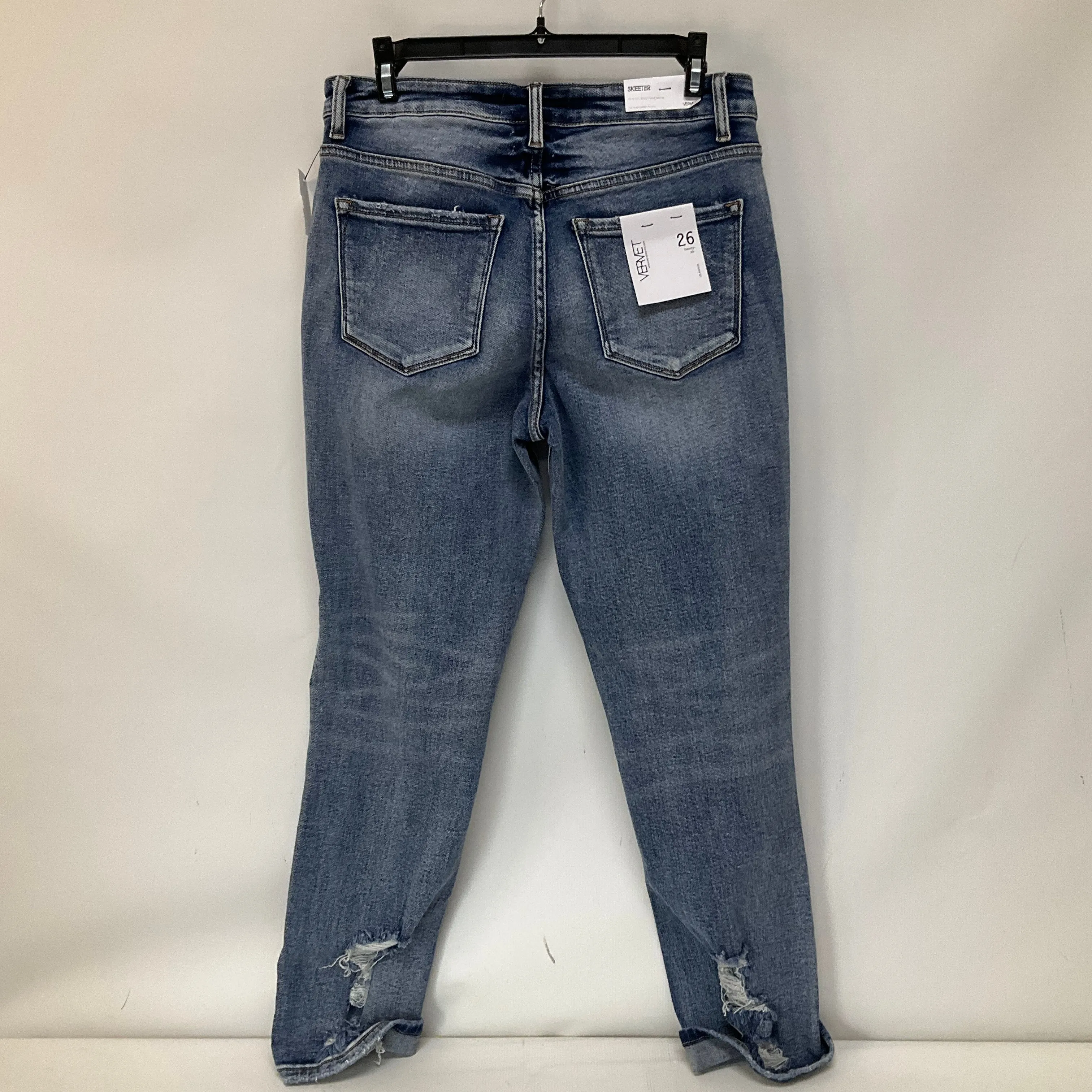 Blue Denim Jeans Boyfriend Vervet, Size 2