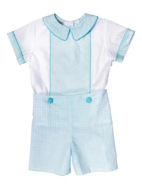 Boy's Aqua Short Set