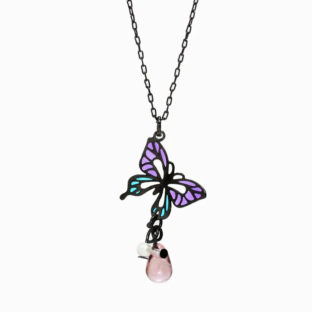 Butterfly and Teardrop Pendant