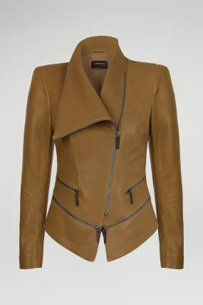 Camel Leather Jacket