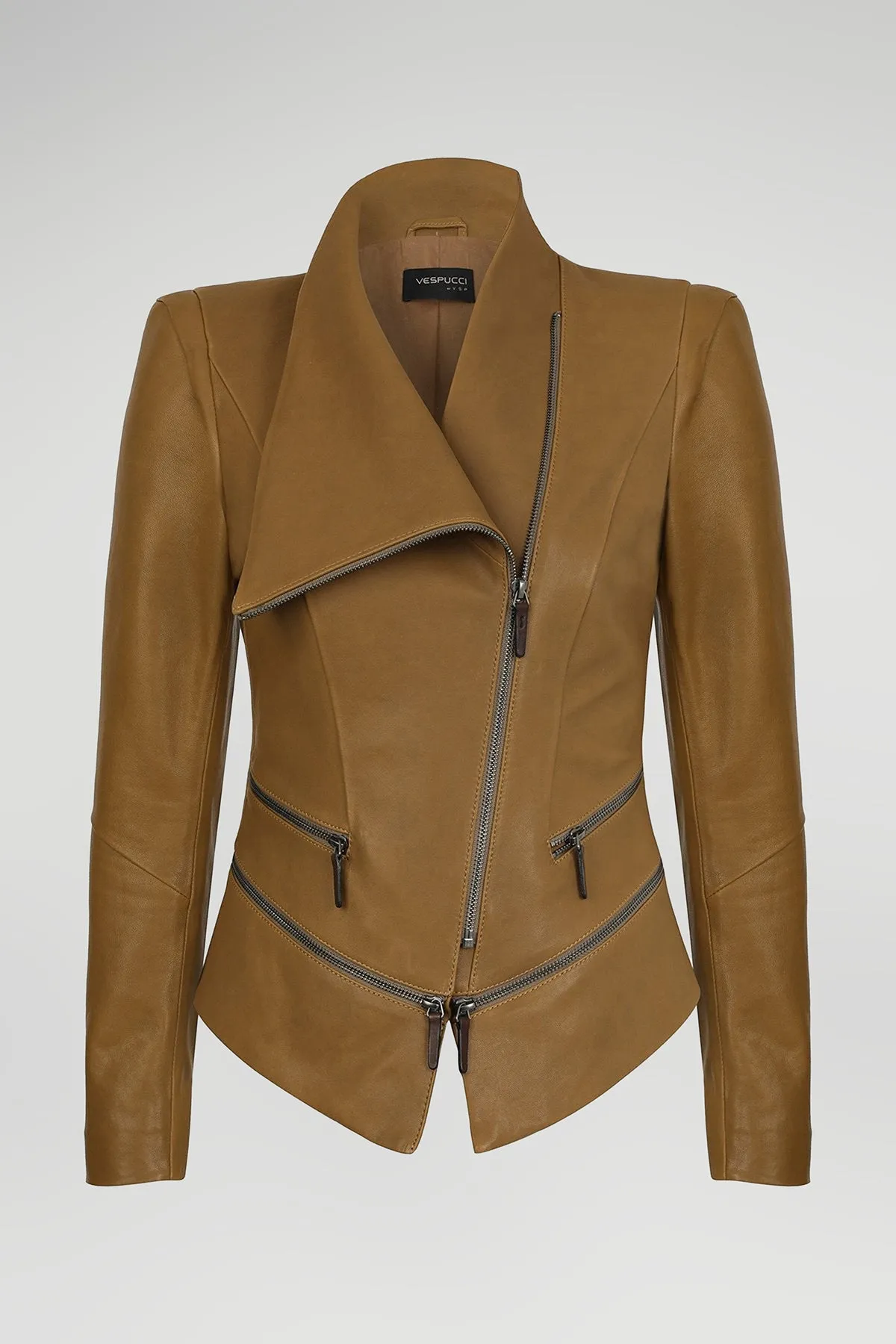 Camel Leather Jacket