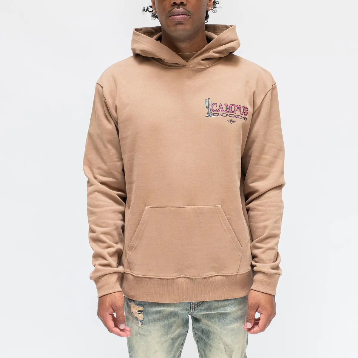 CAMPUS Western Hoodie (s2-010) SAND