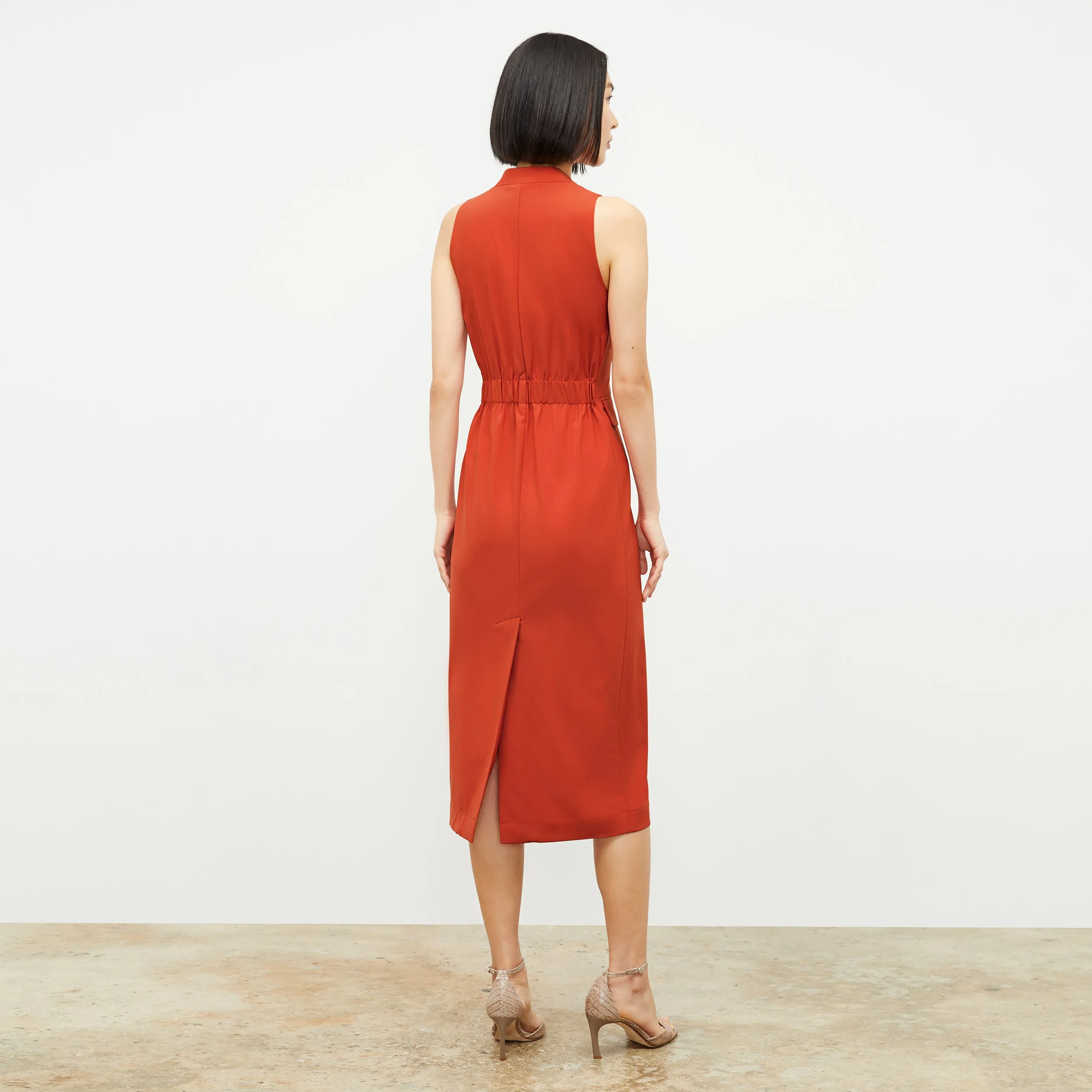 Cassandra Dress - OrigamiTech :: Blood Orange