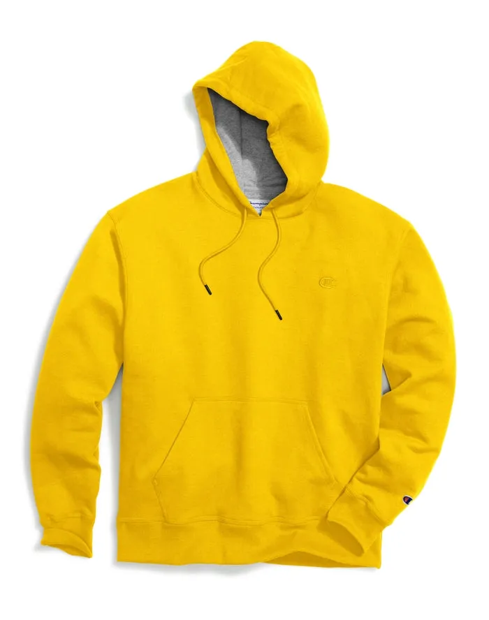 Champion Men's Powerblend Fleece Pullover Hoodie Team Gold S0889 407D55 MLV