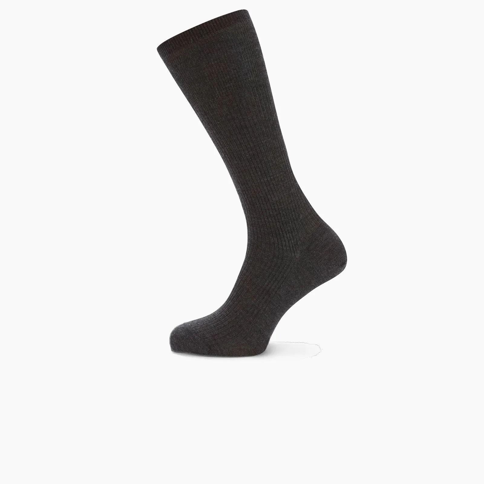 Charcoal Mid-Length Merino Wool Socks