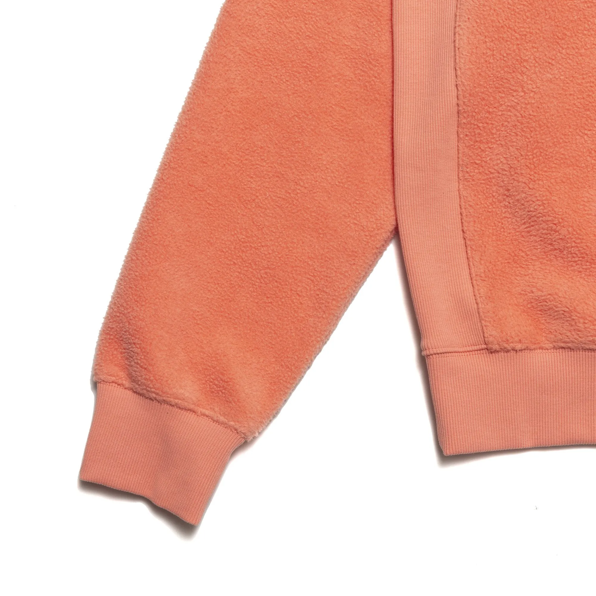 Chrystie NYC - PRM Reversed Fleece Crewneck / Coral