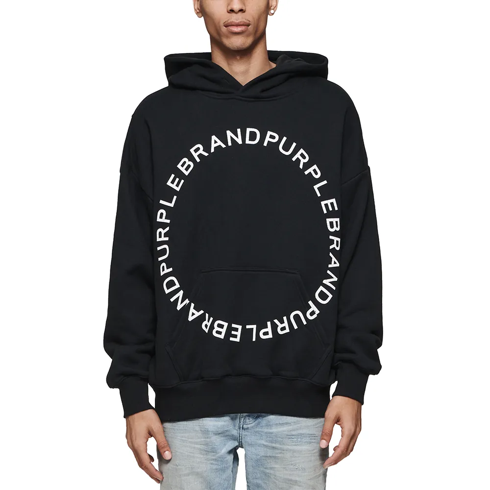 Circle Wordmark Pullover Hoodie 'Black'