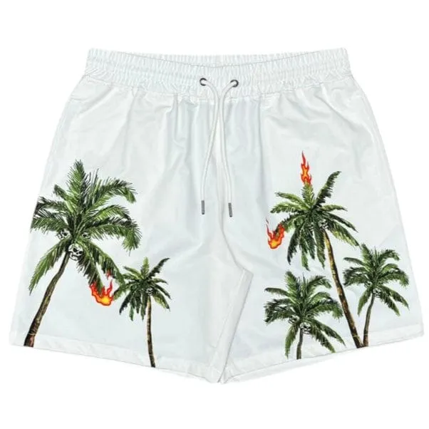 Civilized Palm Tree Button Down & Short Set (Sand) CV5737-5738