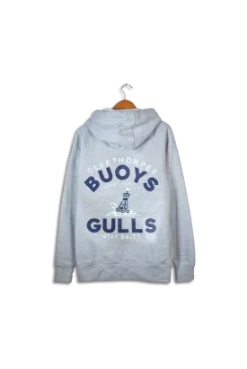 CLEETHORPES BUOYS AND GULLS GREY- ZIP -