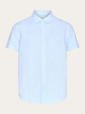 Custom fit linen short sleeve shirt - Skyway