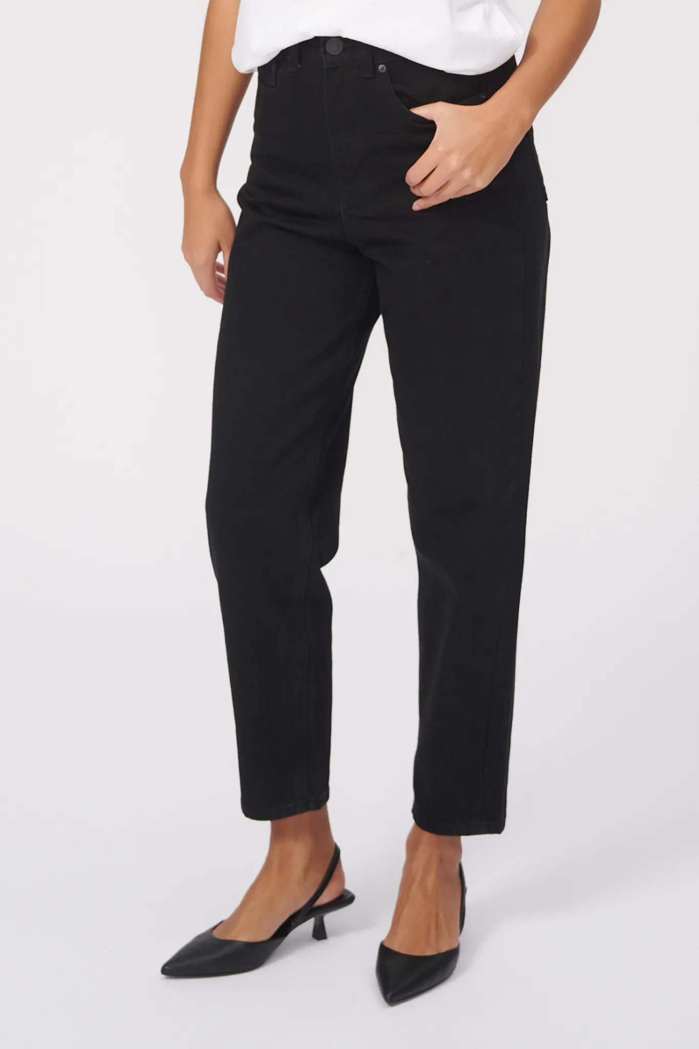 De Originale Performance Mom Jeans - Black Denim