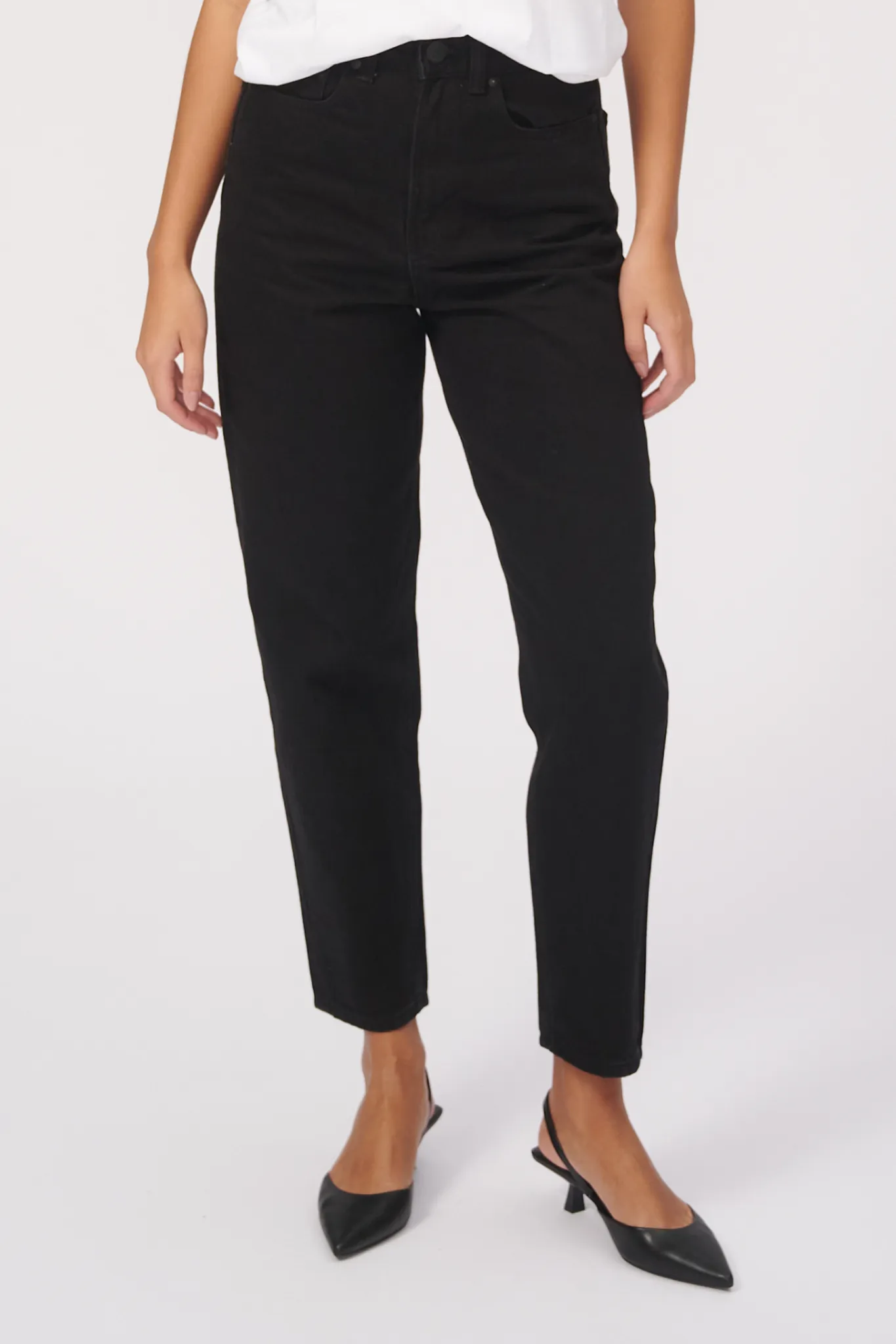 De Originale Performance Mom Jeans - Black Denim