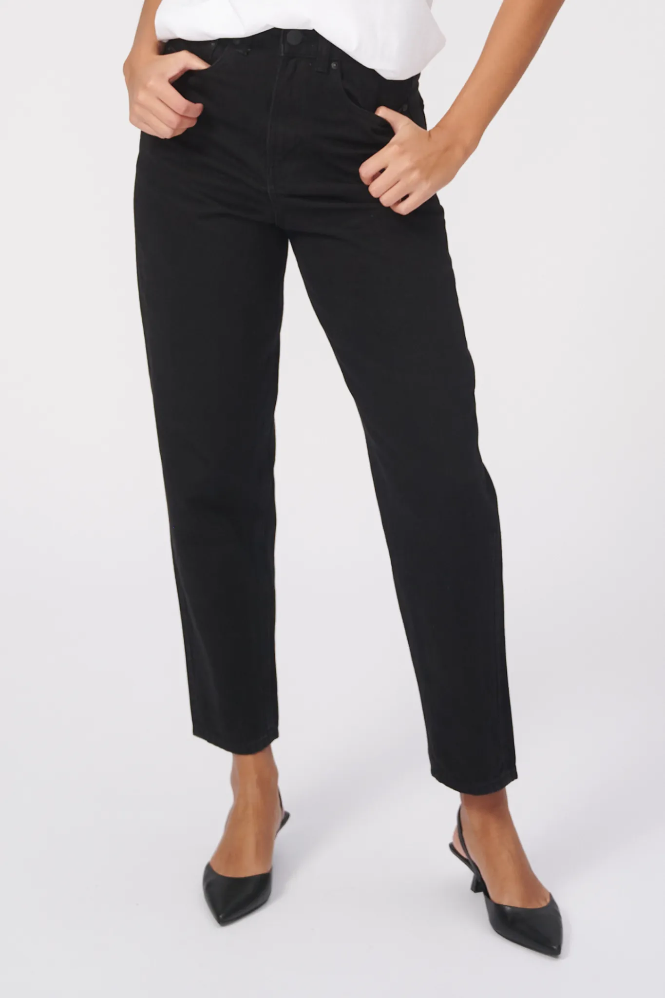 De Originale Performance Mom Jeans - Black Denim