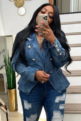 Double-breasted Denim Jacket