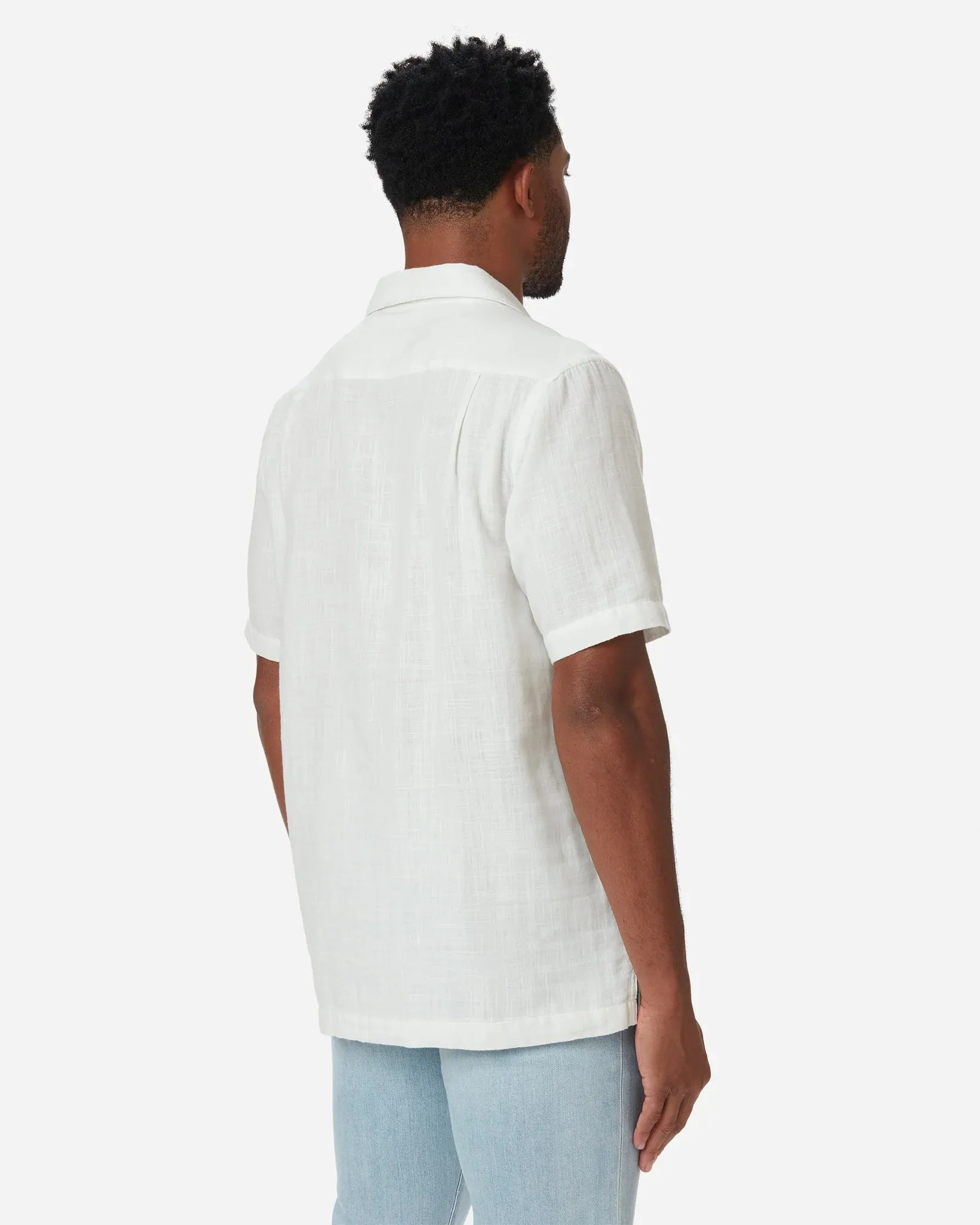 Double Gauze Camp Shirt | Chalk | Ace Rivington