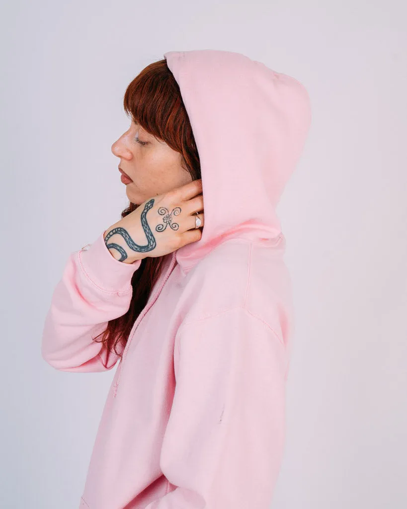 Eat Plants Hoodie - Bubblegum Pink