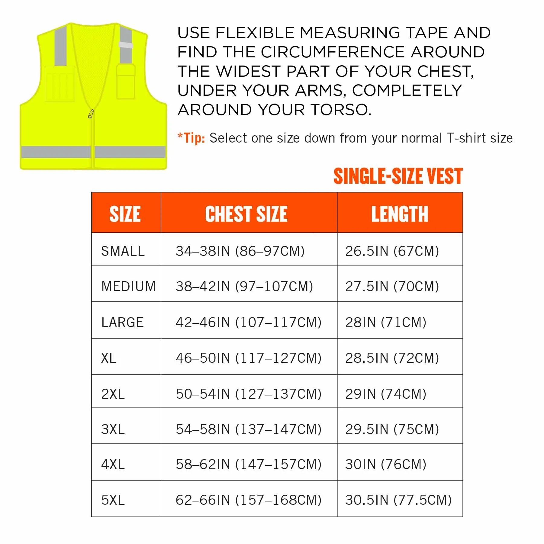 Ergodyne 24501 8249Z-S XS Lime Class 2 Economy Surveyors Vest - Single Size