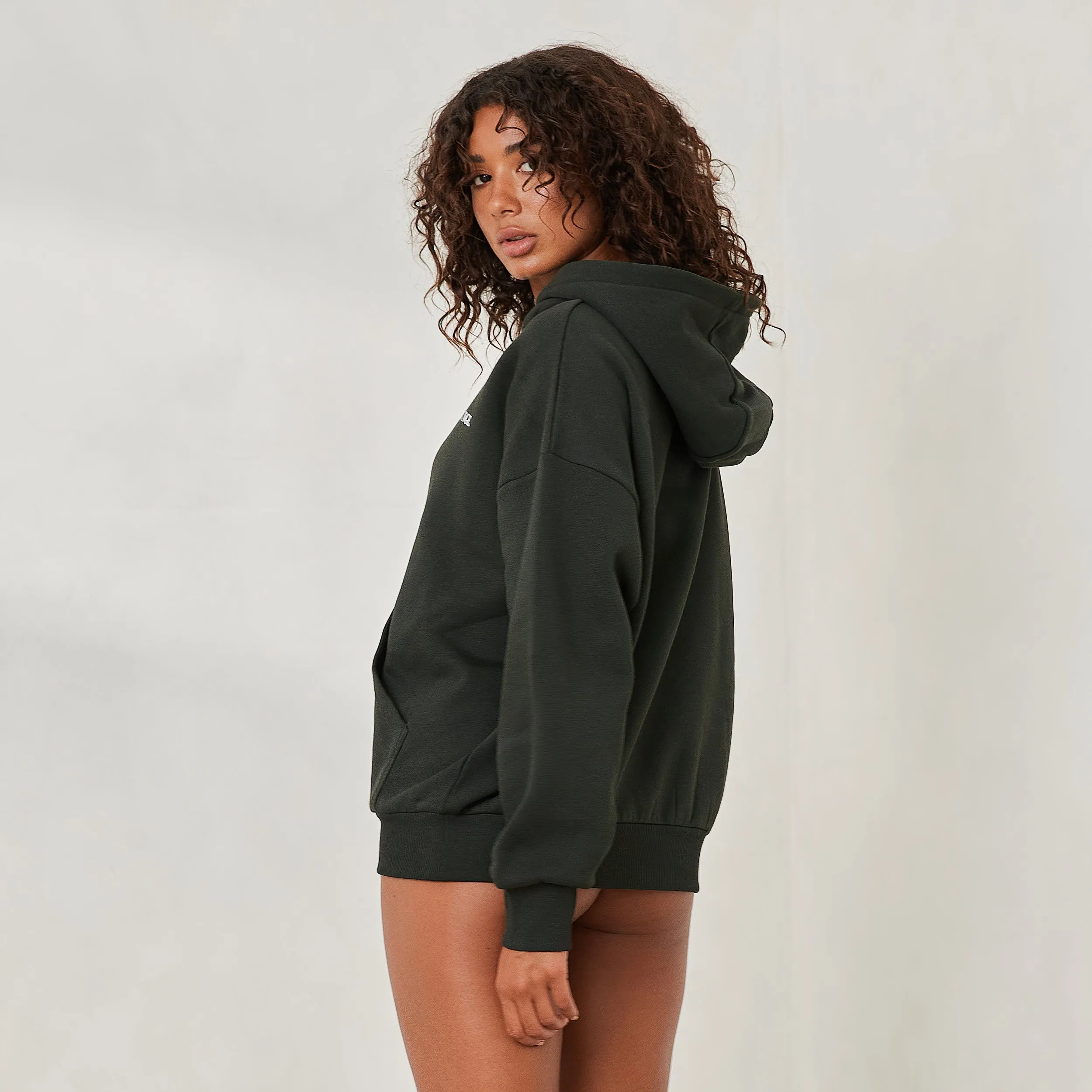 Essential Oversized Hoodie - Pine Green