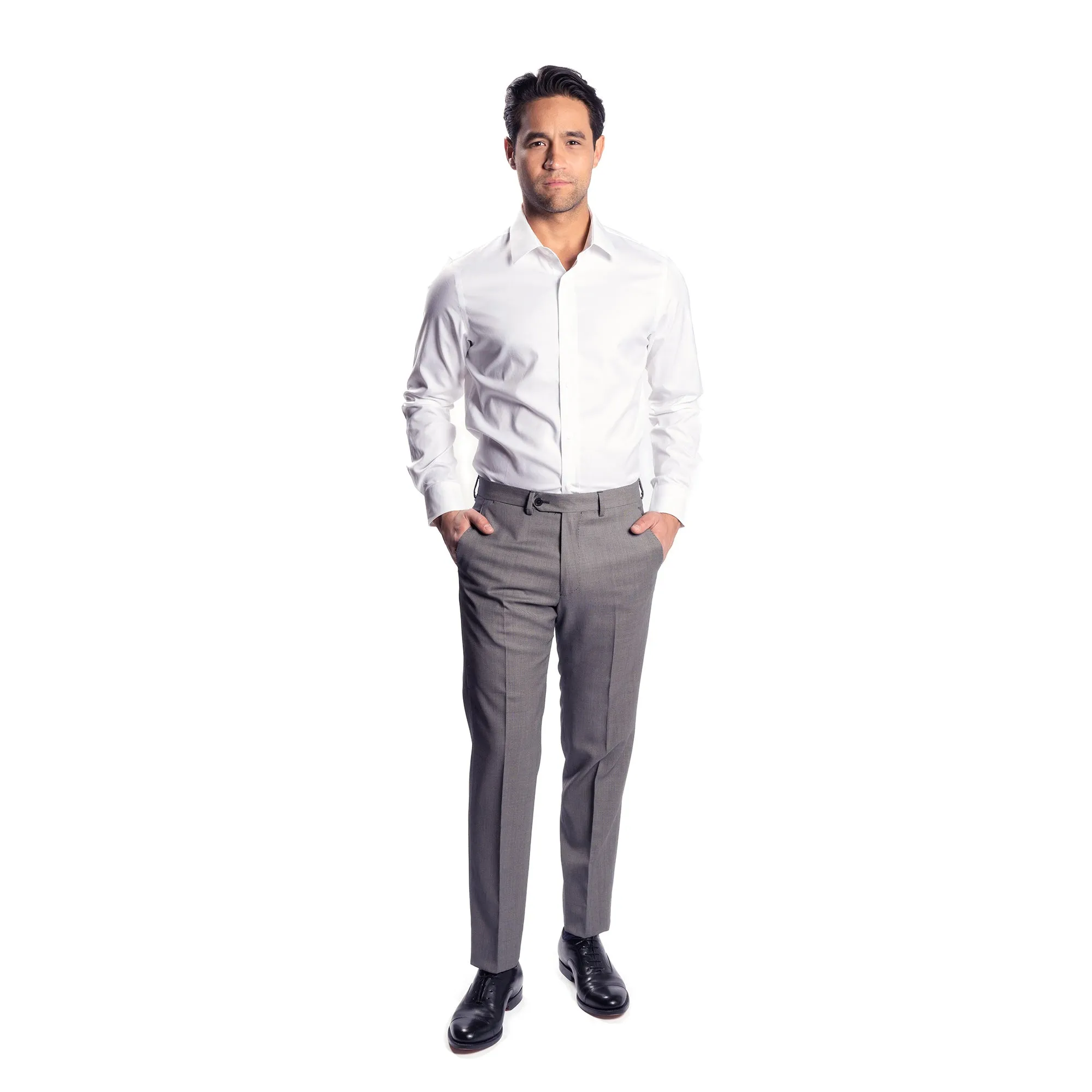 Essex Dress Pants - Grey Birdseye