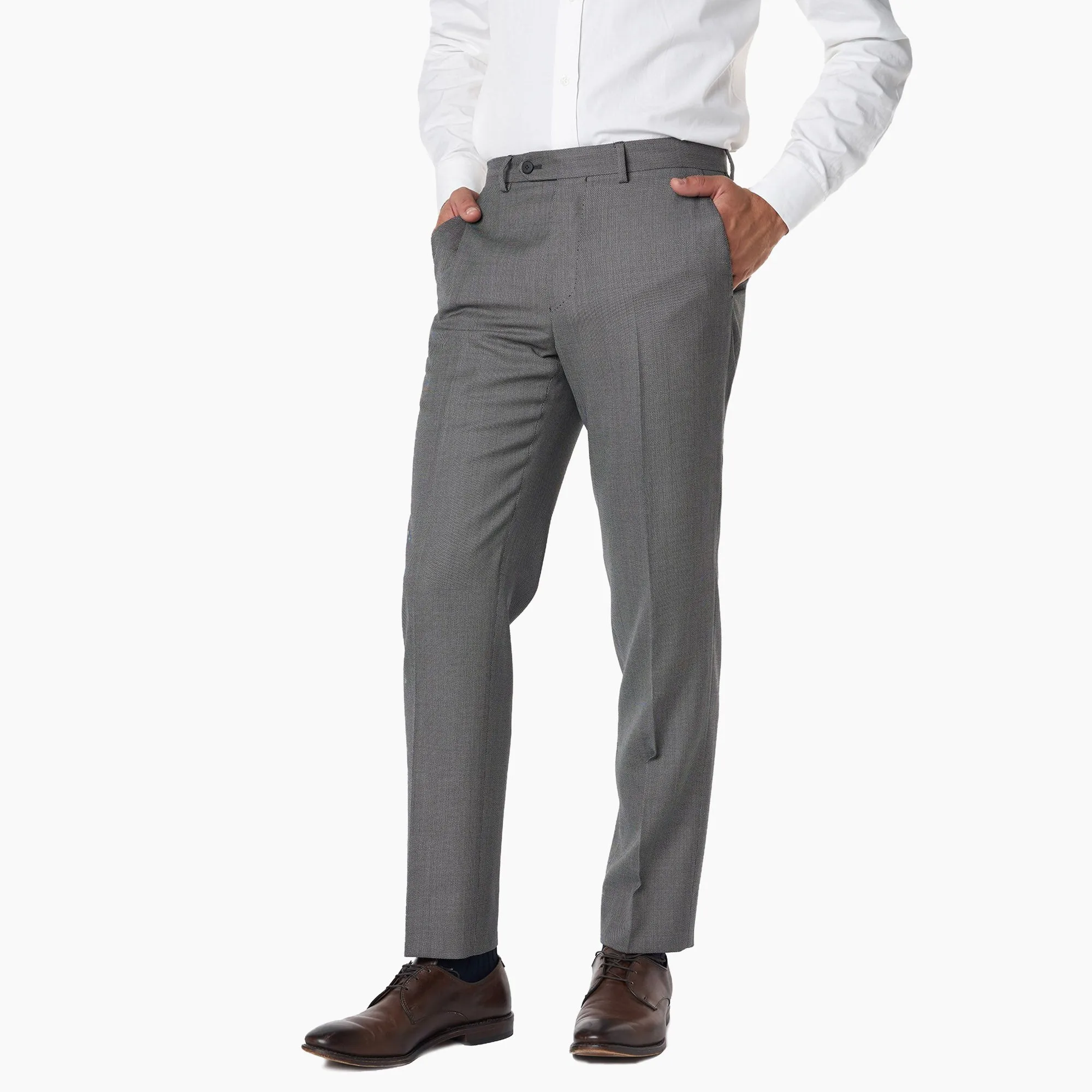 Essex Dress Pants - Grey Birdseye