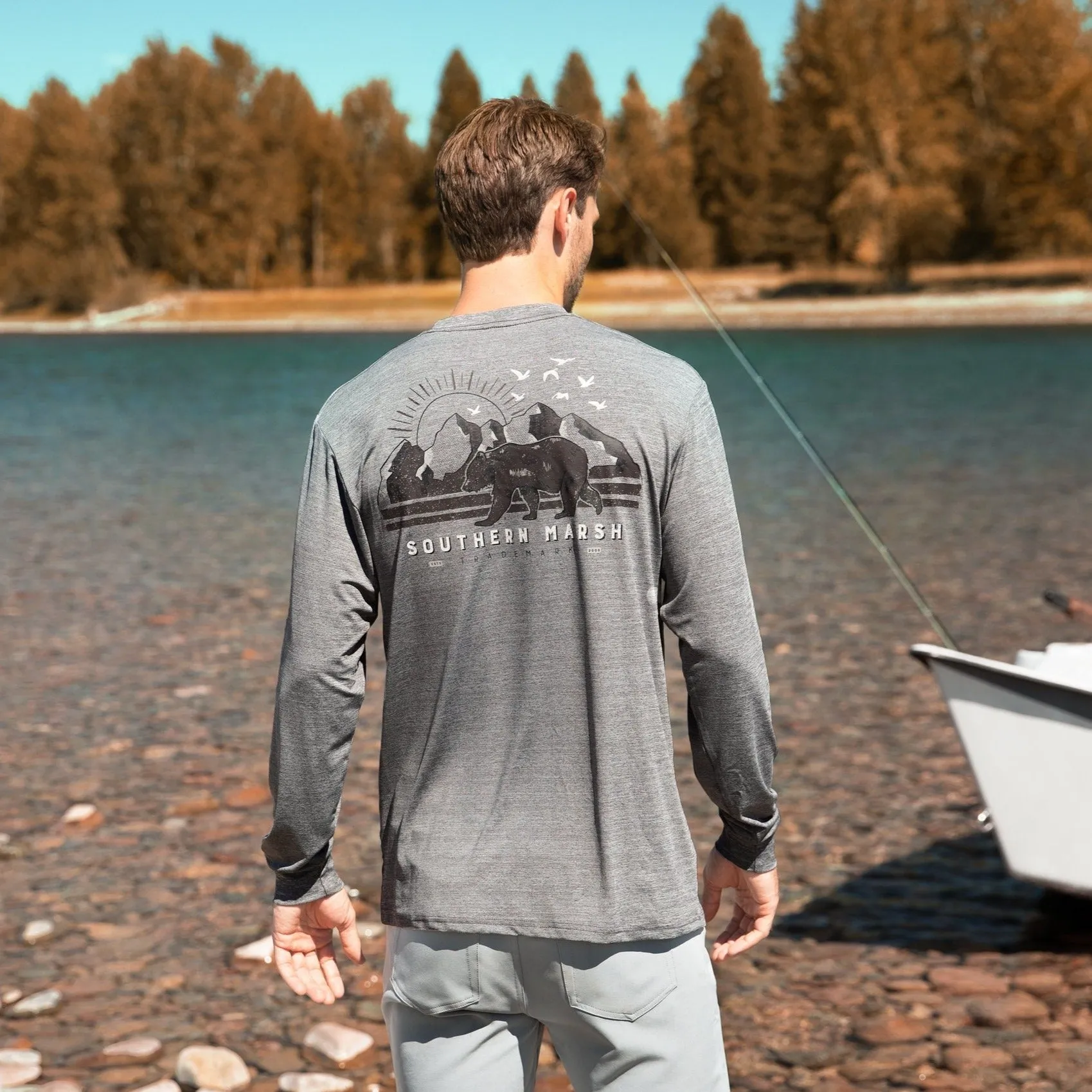 FieldTec™ Heathered Performance Tee - Bear - Long Sleeve